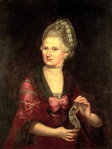 Anna Maria Mozart, nee Pertl, Mother of Wolfgang Amadeus Mozart, 1775 by Peter Anton Lorenzoni